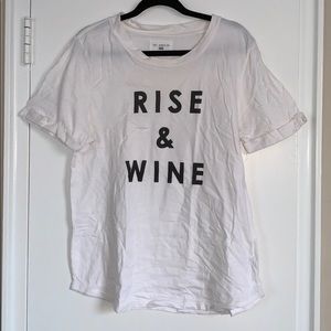 Anthropologie Rise & White Graphic Tshirt XL